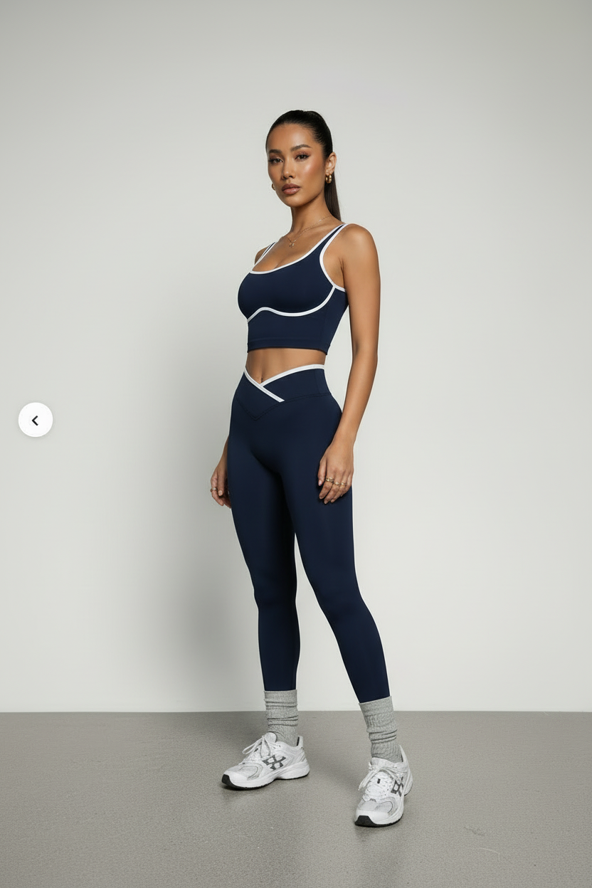 Conjunto Coutour Azul - Corpo Inteiro