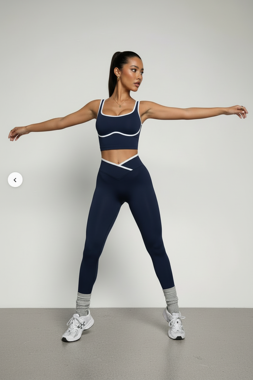 Conjunto Coutour Azul - Vista Frontal